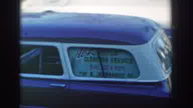 Blue car, parked, and ready for business - minus the business!