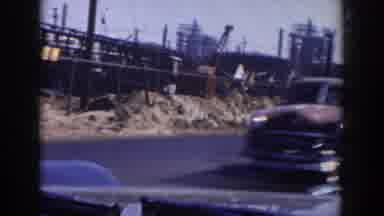 Grand Rapids Michigan USA (1956): A Person Driving Down The Road Taking A Video Of