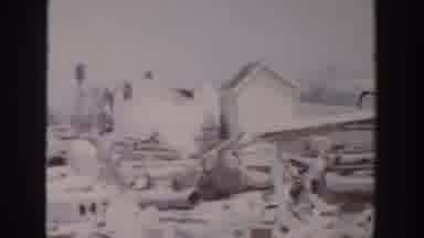 Grand Rapids Michigan USA (1956): Snow Storms Brings Life To A Halt On The Marina