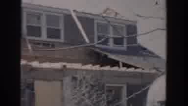 Grand Rapids Michigan USA (1956): Views Of Old Run Down Wooden Houses On Windy Day