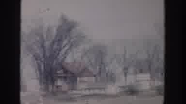 Grand Rapids Michigan USA (1956): The Camera Pans Around Showing Several Homes And