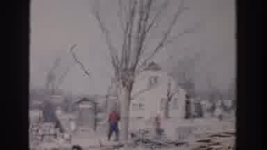 Grand Rapids Michigan USA (1956): Construction Work Is Going On With The Help Of