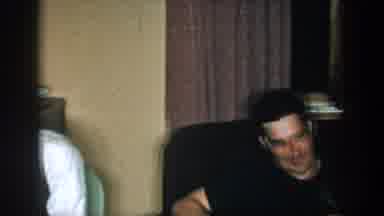 Michigan USA (1957): Family Member Taping Family Gathering Father Sisters Brothers