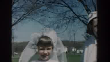 Michigan USA (1957): Well-Dressed Kids Are Filmed At Social Event Such As