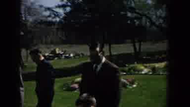 Michigan USA (1957): People Gathered Around As A Community To Join In On The