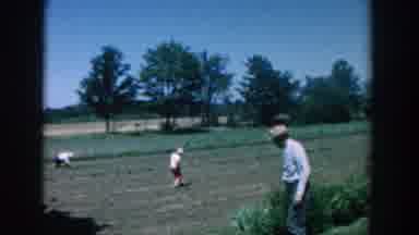 Michigan USA (1957): Rural Farm Showing Hard Working Employees At The Job