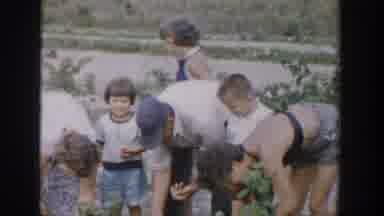 Michigan USA (1957): Men Women And Children Perform Rural Activity With Great Joy