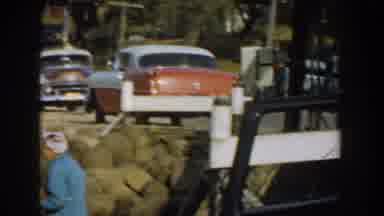 Wisconsin USA (1957): Sliding Camera View Centered Around A Community With Houses