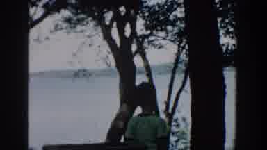 Wisconsin USA (1957): The Little Boy Seeing The Tree For Fruit Boy Is Waiting For