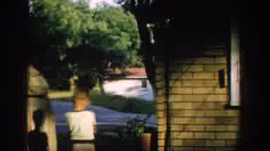 Wisconsin USA (1957): Kids Being Scolded For Not Properly Cleaning Up The Yard