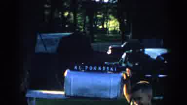 Wisconsin USA (1957): Black Cars Funeral Scene