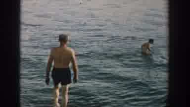 Wisconsin USA (1957): Family Enjoying Swimming