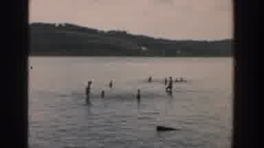 Wisconsin USA (1957): Many Peoples Are Enjoying In The Sea And Doing Swimming