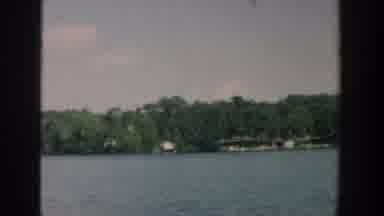 Wisconsin USA (1957): View Of Lake Shoreline From The Water