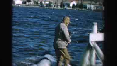 Wisconsin USA (1957): Old Friends Fishing And Having A Picnic On A Beautiful Day