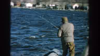 Wisconsin USA (1957): My Grandfather Learning Me To Fish In The Town Where He Born