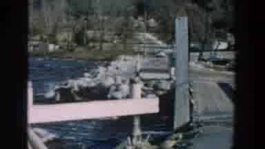 Wisconsin USA (1957): Camera Pans To Fisherman Throwing Line Into A River While