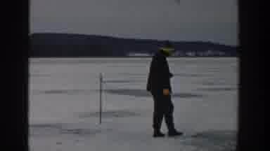 Wisconsin USA (1957): The Peoples Are Playing The Ice Bar And Enjoying The Nature