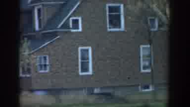 Michigan USA (1958): The Neighbors Big Brown House With A Big Back Yard And Trees