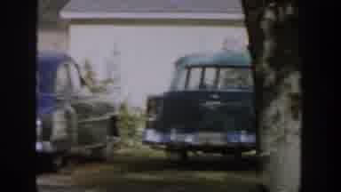 Michigan USA (1958): Showing Field With Cars Then A Gentleman In The Country