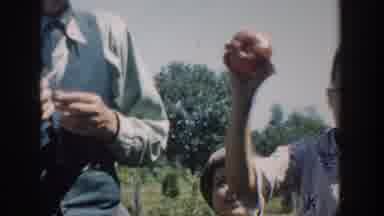 Michigan USA (1958): Three Children And Their Wagon
