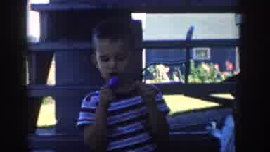 Michigan USA (1958): Kids Having Summer Time Ice Pops