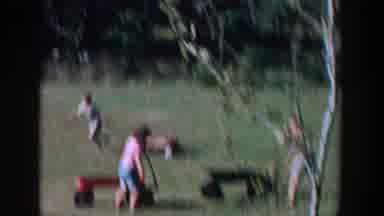 Michigan USA (1958): First Clip Of Kids Pulling Wagon And Second Clip Are Kids