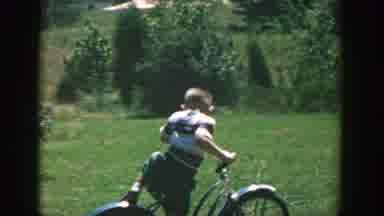 Michigan USA (1958): Children Are Playing In Garden
