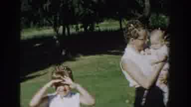 Michigan USA (1958): A Proud Mother And Daughter Showing A New Born Baby