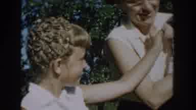 Michigan USA (1958): Mom Shows Baby To Older Sister