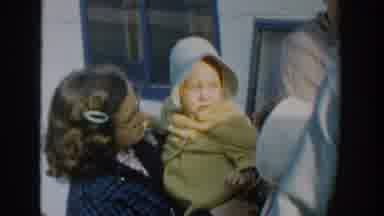 Michigan USA (1958): Family Video Of Holding A Child