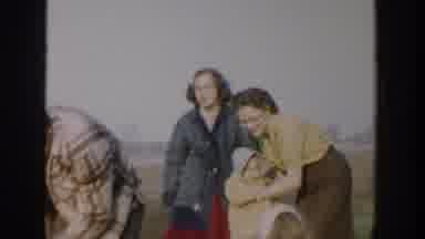 Michigan USA (1958): Saying Hi Or Either Bye To A Set Of Children
