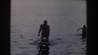 Wisconsin USA (1958): The Person Was Try To Swim And Playing In The Water