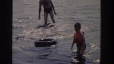 Wisconsin USA (1958): Summertime Fun In The Lake Along With All Of The Family