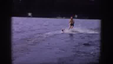 Wisconsin USA (1958): One Man Was Squat On The Water