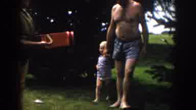 Wisconsin USA (1958): Father Taking Son Camping