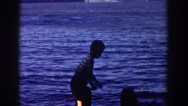 Wisconsin USA (1958): A Boy Get The Angler Ready To Throw In The Lake
