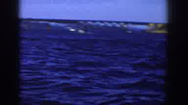 Wisconsin USA (1958): Out On The Water With Clear Blue Skies Looking Back At The