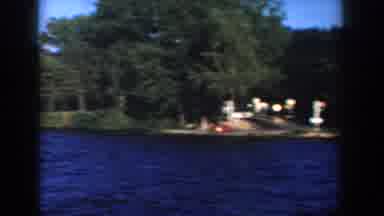 Wisconsin USA (1958): A Cargo Boat Was Laden With Cargo On The Lake In Front Of