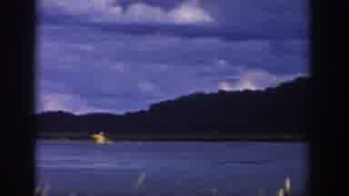 Wisconsin USA (1958): Boats On A River Or Small Lake With Grassy Landscape And