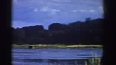 Wisconsin USA (1958): A Nice View Of A Lake And Wild Campaign On A Cloudy Day