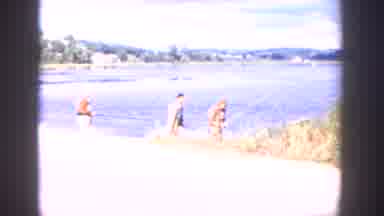 Wisconsin USA (1958): Some Boys Catch Fishes For Lake