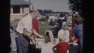 Wisconsin USA (1958): Happy People Together Partying In An Open Venue