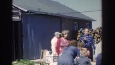 Wisconsin USA (1958): Family Gathering In Backyard With Kids