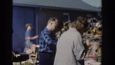 Wisconsin USA (1958): A Man Is Preparing The Food And The Others Were Eating