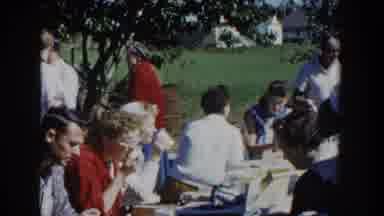 Wisconsin USA (1958): Outdoor Sit-Together With Family, Friends, Food, And Drinks