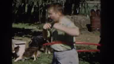 Wisconsin USA (1958): Hula-Hoop Kid Playing