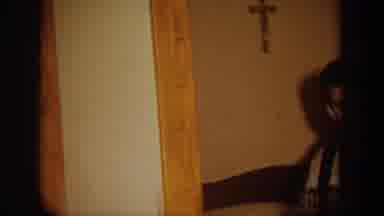 Wisconsin USA (1964): Woman And Boy In A Room With A Cross On The Wall And A Girl