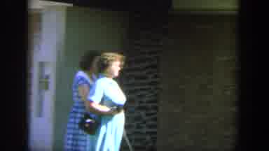 Wisconsin USA (1964): Video Of Older People Walking In The 60s Or 70s Outside Of A
