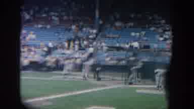 New York USA (1964): Baseball Players Practicing Swinging Bats In Protective Cages